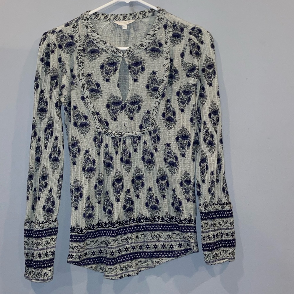 Lucky Brand key hole shirt